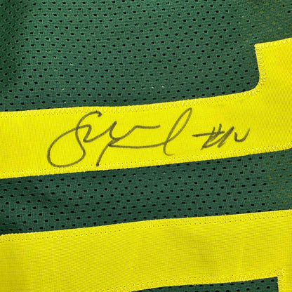 Autographed/Signed Sue Bird Seattle Green Basketball Jersey JSA COA