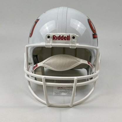 Autographed/Signed Barry Sanders Oklahoma State Cowboys Full Size FS F/S Replica College Football Helmet JSA COA