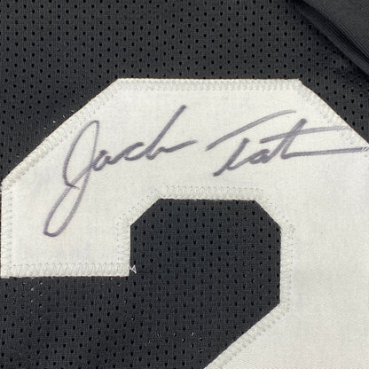 Autographed/Signed Jack Tatum Oakland Black Football Jersey JSA COA #2