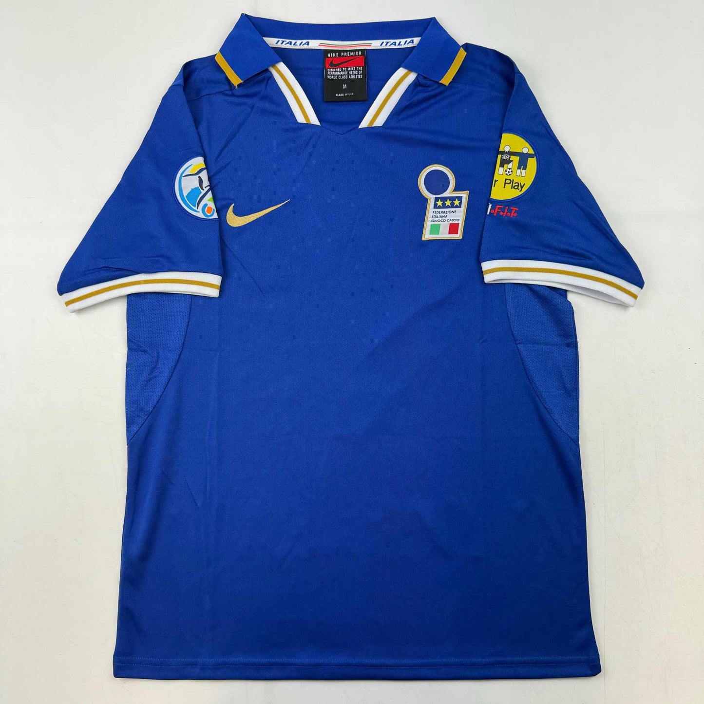 Autographed/Signed Gianfranco Zola Italy Blue Soccer Futbol Jersey Beckett BAS COA