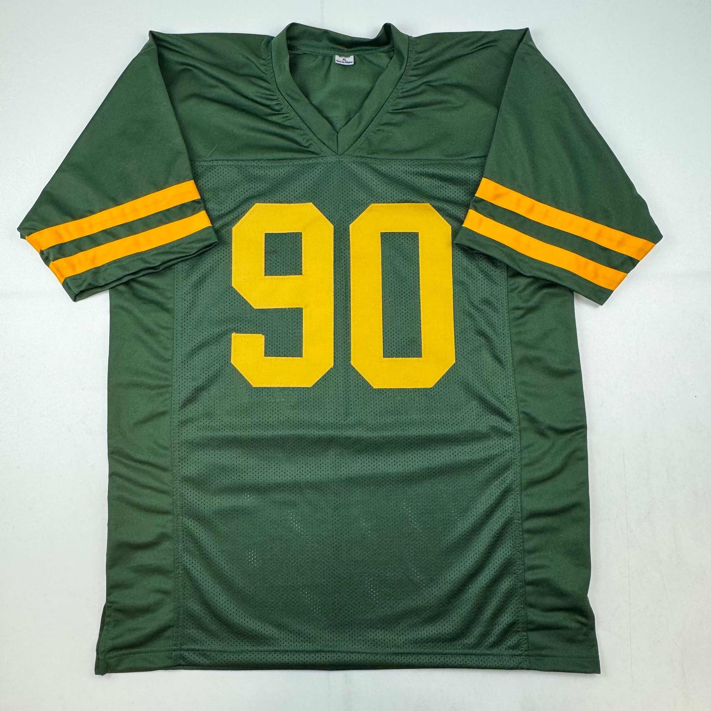 Autographed/Signed Lukas Van Ness Green Bay Color Rush Football Jersey Beckett BAS COA