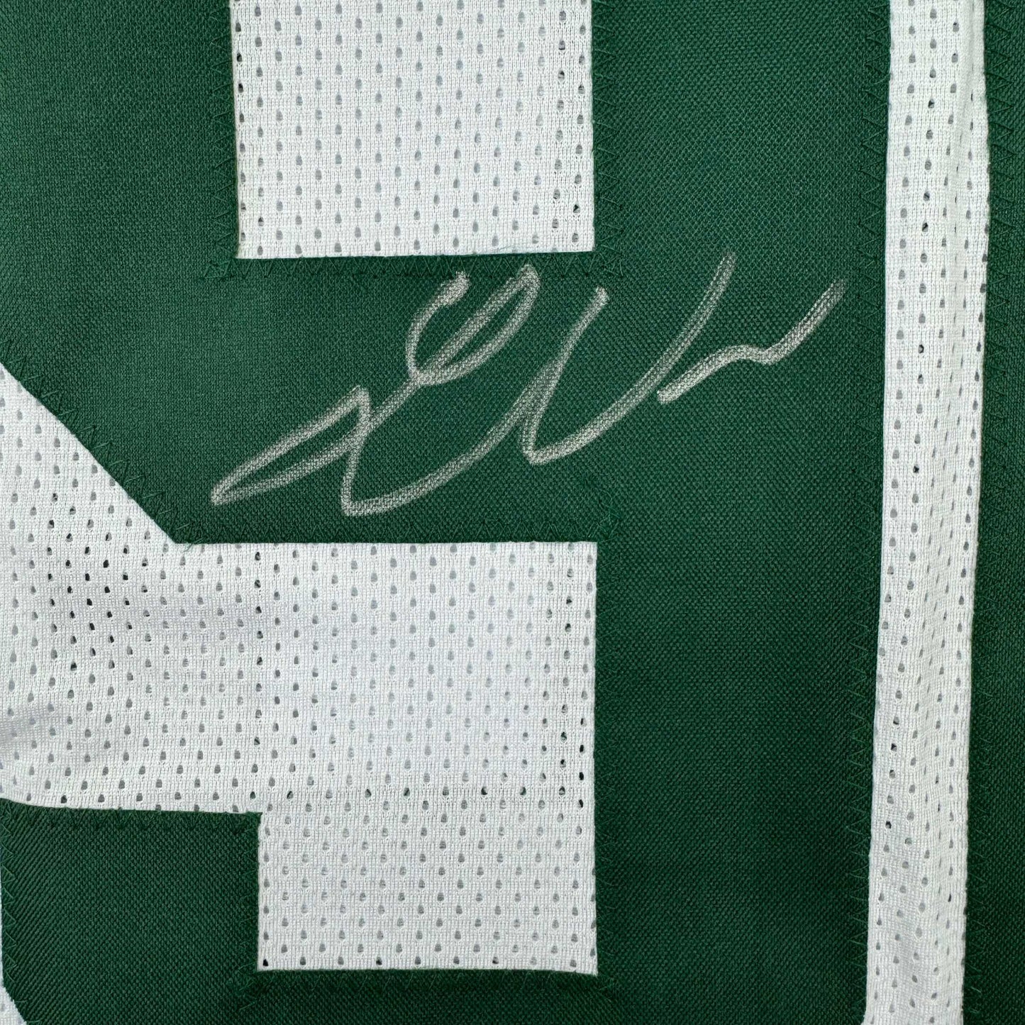 Autographed/Signed Lukas Van Ness Green Bay White Football Jersey Beckett BAS COA