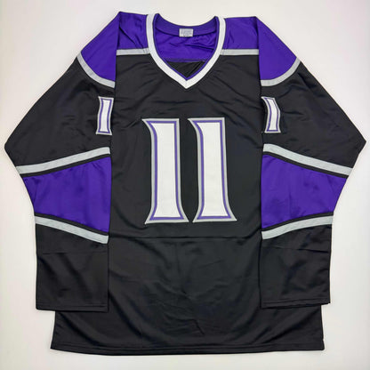 Autographed/Signed Anze Kopitar Los Angeles LA Black Hockey Jersey Beckett BAS COA #2