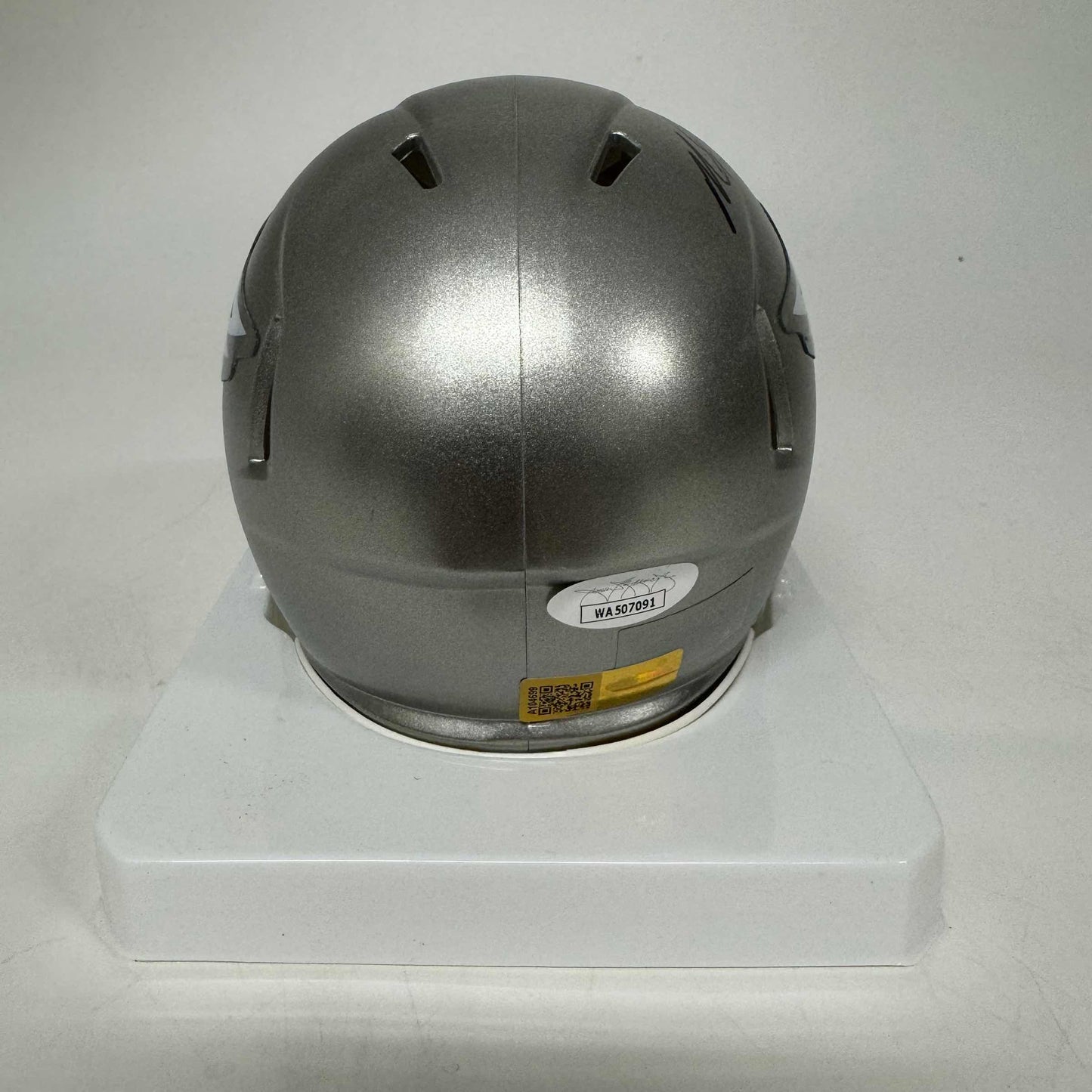 Autographed/Signed Michael Mike Vick Philadelphia Eagles Flash Mini Football Helmet JSA COA