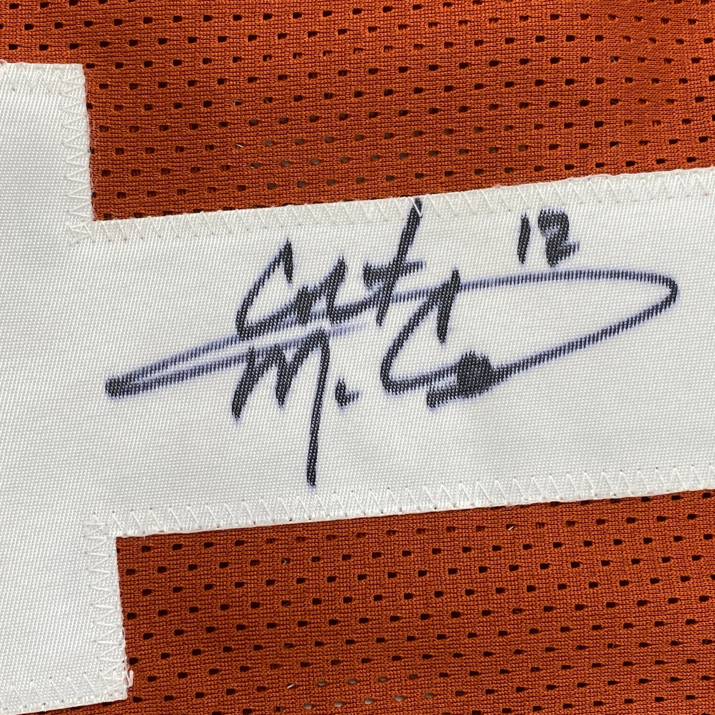 Autographed/Signed Colt McCoy Texas Orange College Football Jersey JSA COA