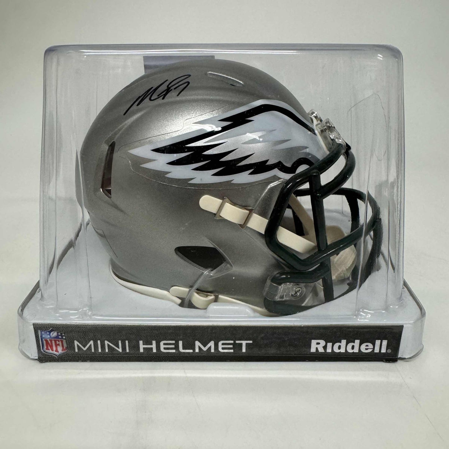 Autographed/Signed Michael Mike Vick Philadelphia Eagles Flash Mini Football Helmet JSA COA