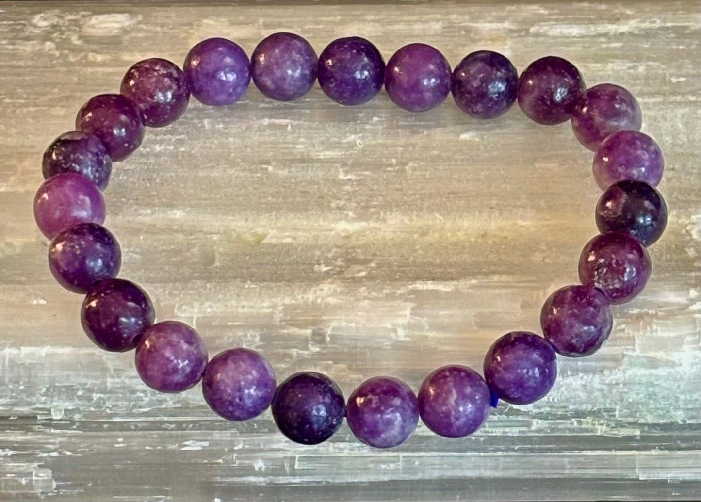 Lepidolite Reiki-Infused Peace & Emotional Balance Bracelet