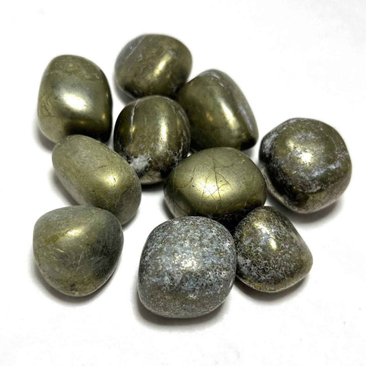 Pyrite Tumbled Stone