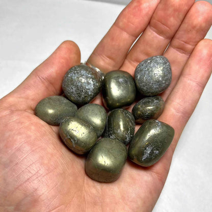 Pyrite Tumbled Stone