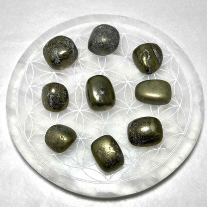 Pyrite Tumbled Stone