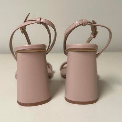 Birdy Grey Julia Chunky Heel Nude Blush