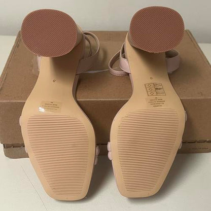 Birdy Grey Julia Chunky Heel Nude Blush