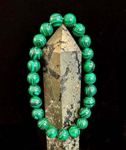 Malachite Bead Bracelet – Transformation and Protection