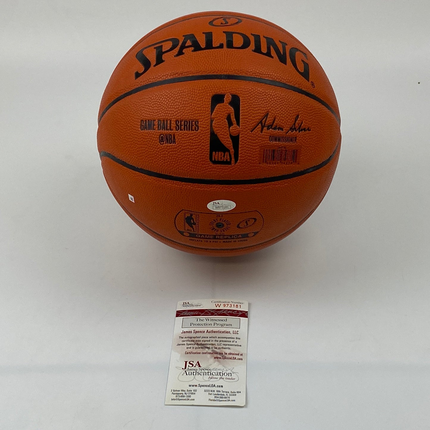 Autographed/Signed Julius Randle New York Knicks Full Size Spalding Basketball JSA COA
