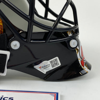Autographed/Signed Martin Brodeur New Jersey Devils Hockey Mini Goalie Mask Helmet Fanatics COA