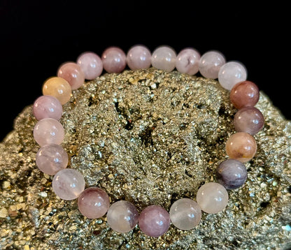 Elegant Natural Stone Crystal Bracelet – Soothing Energy and Timeless Style