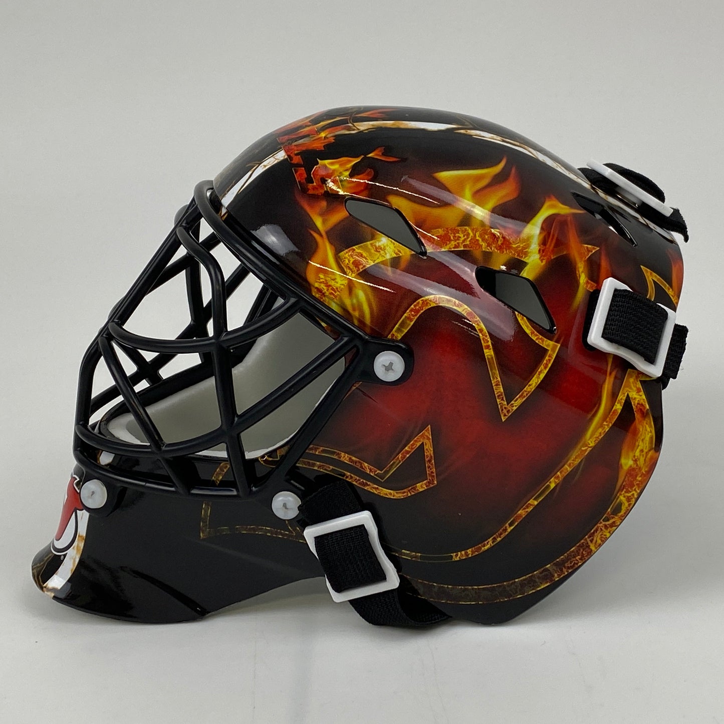 Autographed/Signed Martin Brodeur New Jersey Devils Hockey Mini Goalie Mask Helmet Fanatics COA