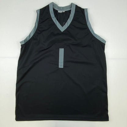 Autographed/Signed Chauncey Billups Detroit Black Basketball Jersey JSA COA