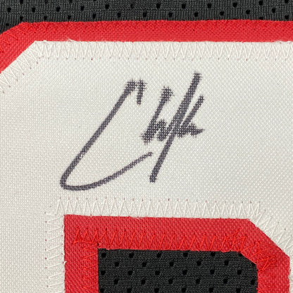 Autographed/Signed Chase Edmonds Arizona Black Football Jersey JSA COA