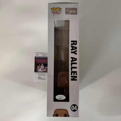 Autographed/Signed Ray Allen Seattle Supersonics Basketball SLAM Magazine Cover Funko Pop #04 Figurine JSA COA
