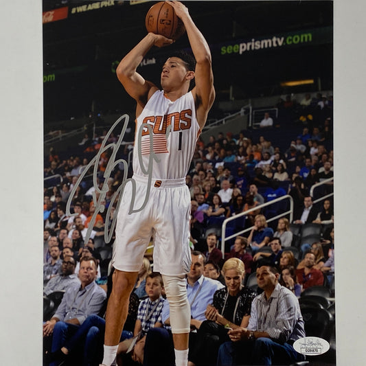 Autographed/Signed Devin Booker Phoenix Suns 8x10 Basketball Photo JSA COA Holo