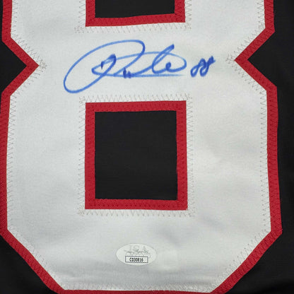 Autographed/Signed Patrick Kane Chicago Black Hockey Jersey JSA COA