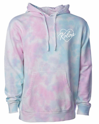 Heart In Koloa Tie-Dyed Hoodie