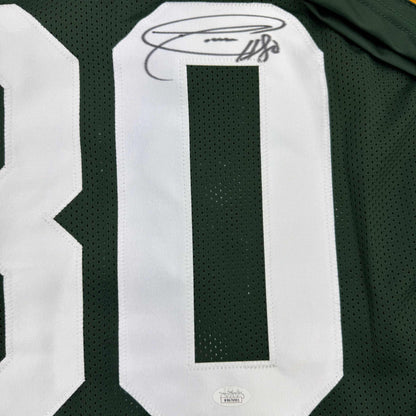 Autographed/Signed Donald Driver Green Bay Green Football Jersey JSA COA