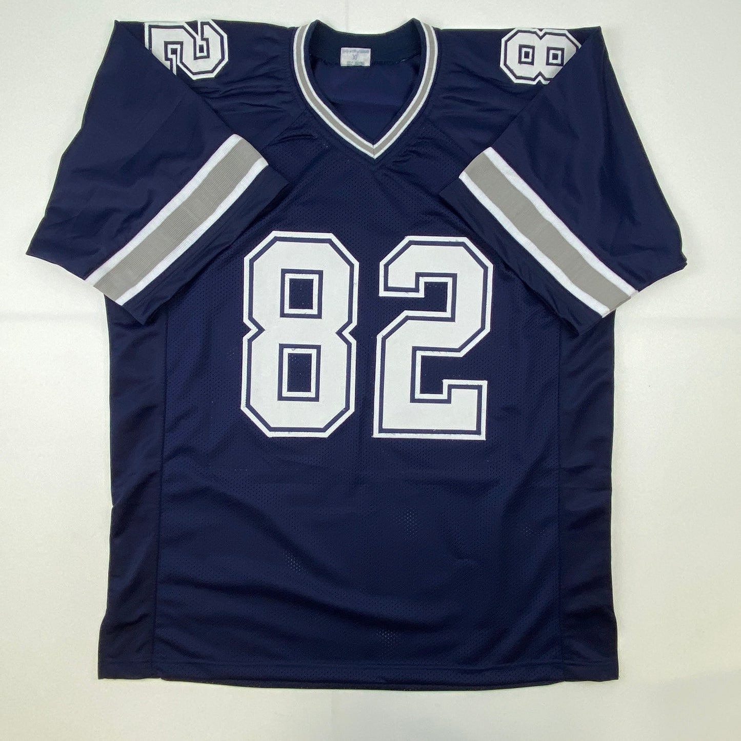 Autographed/Signed Jason Witten Dallas Dark Blue Football Jersey Beckett BAS COA