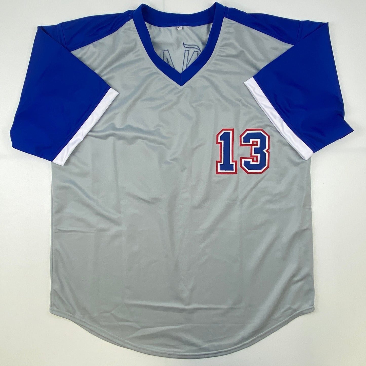 Autographed/Signed Ronald Acuna Jr. Atlanta Grey Retro Baseball Jersey Beckett BAS COA