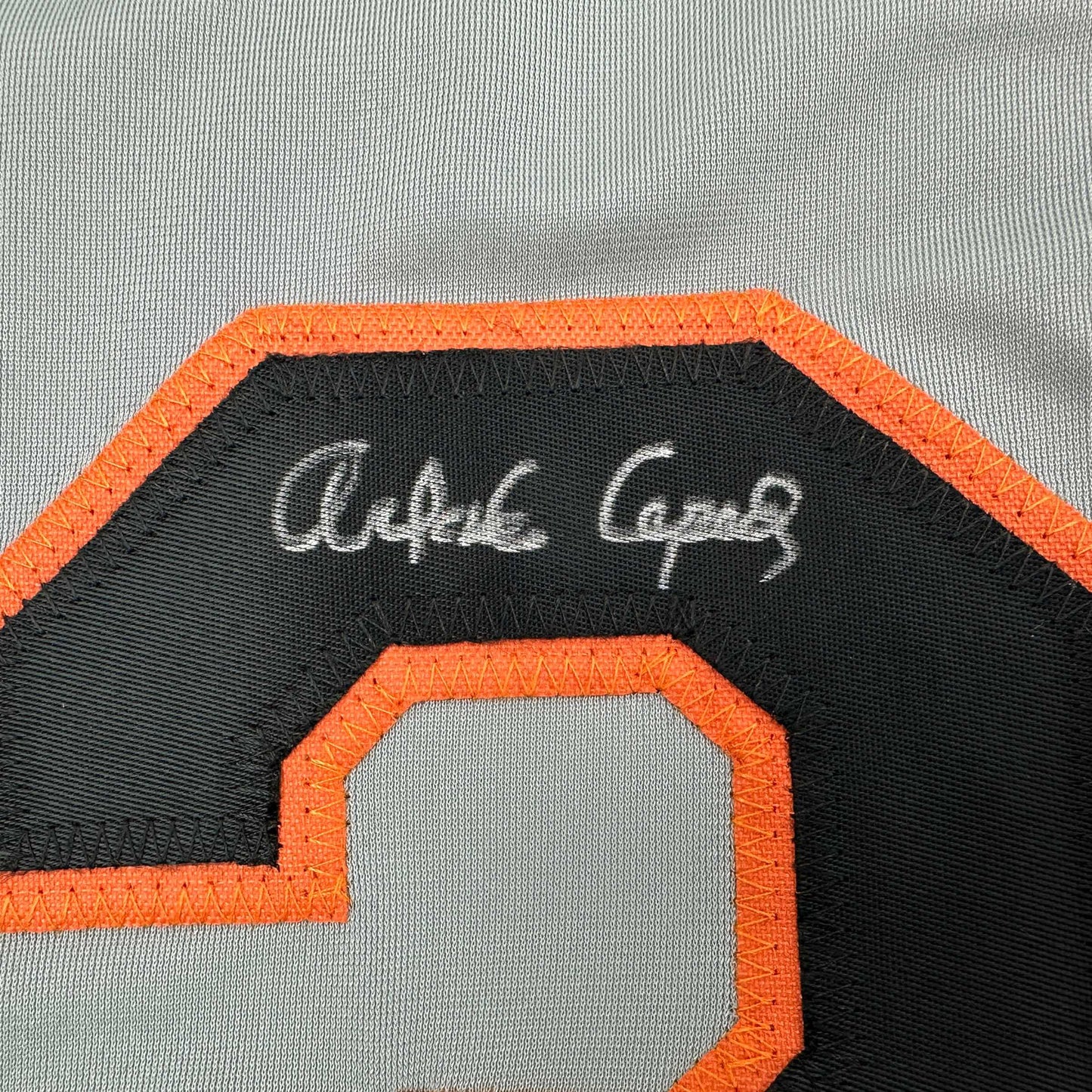 Autographed/Signed Orlando Cepeda San Francisco Grey Baseball Jersey Beckett BAS COA