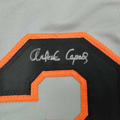 Autographed/Signed Orlando Cepeda San Francisco Grey Baseball Jersey Beckett BAS COA