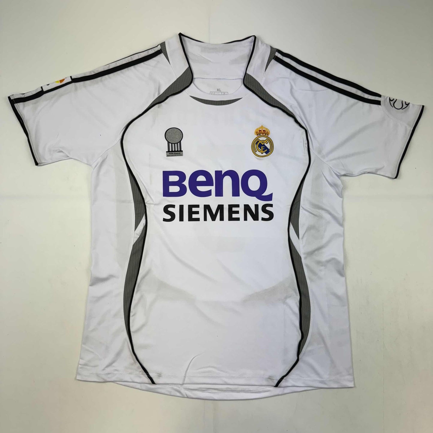 Autographed/Signed Fabio Cannavaro Real Madrid White Soccer Jersey Beckett BAS COA