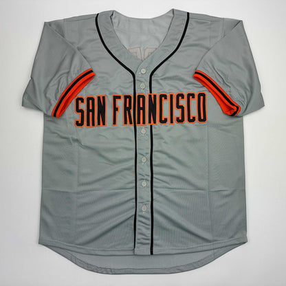 Autographed/Signed Orlando Cepeda San Francisco Grey Baseball Jersey Beckett BAS COA