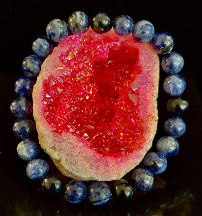 Sodalite Gemstone Bracelet – Intuition, Truth & Emotional Balance