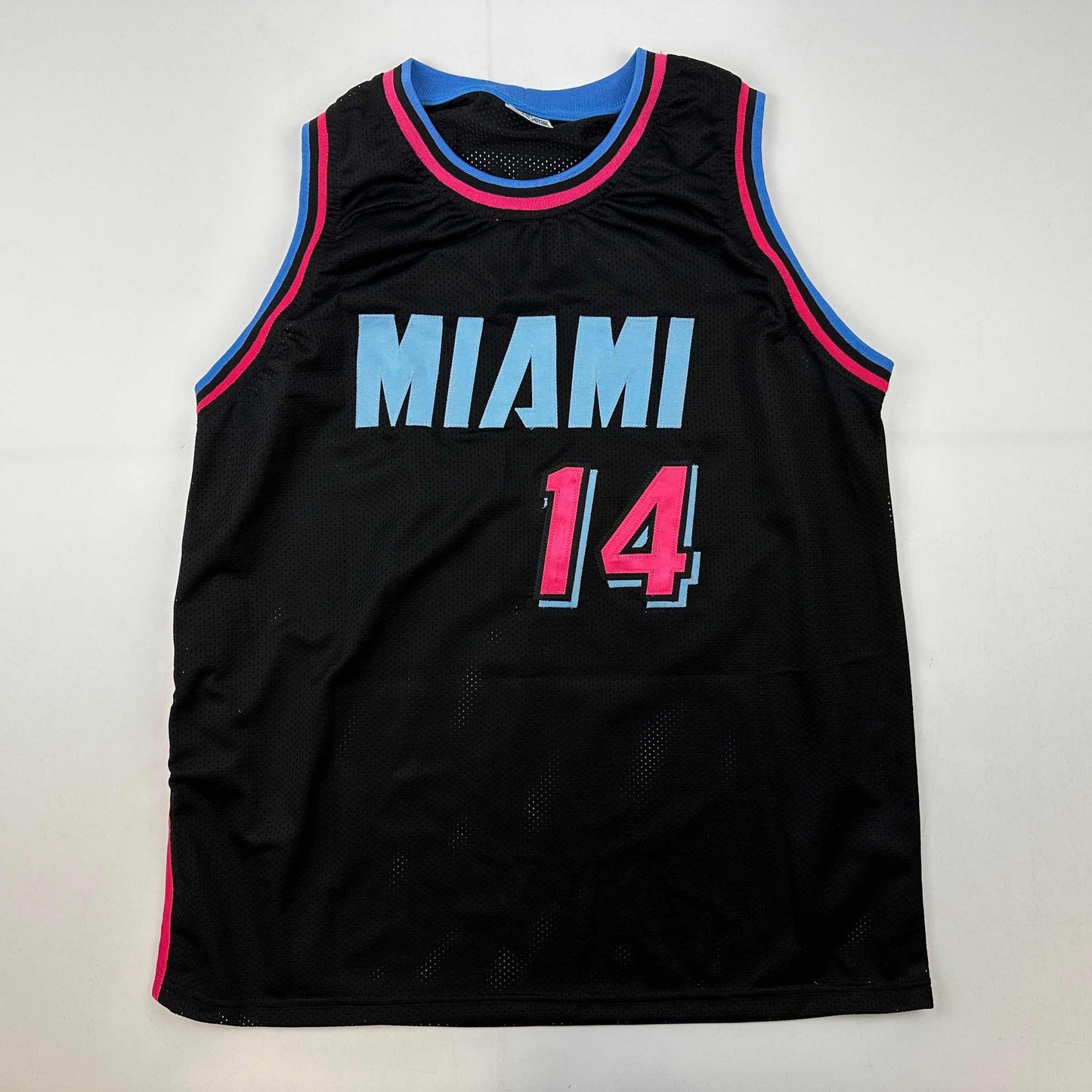 Autographed/Signed Tyler Herro Miami Black Vice City Basketball Jersey JSA COA