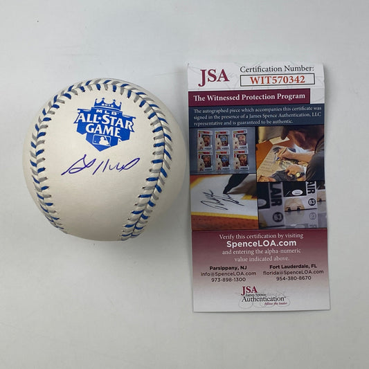 Autographed/Signed Jose Altuve 2012 All-Star Game Rawlings Official Major League Baseball ROML JSA COA Auto