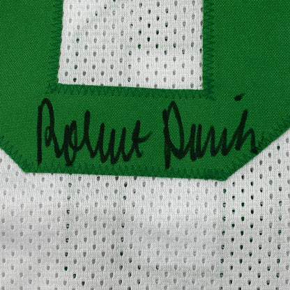 Autographed/Signed Robert Parish Boston White Basketball Jersey JSA COA