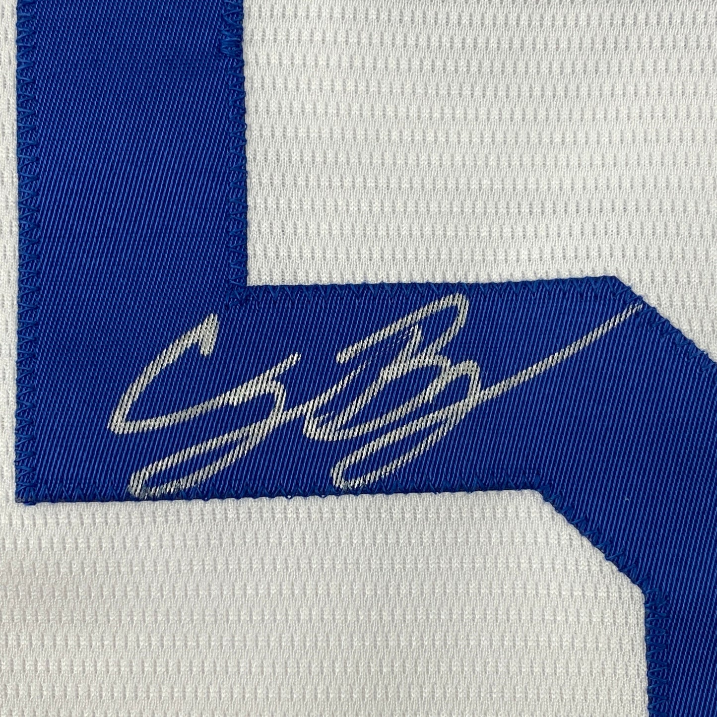 Autographed/Signed Cody Bellinger Los Angeles LA Dodgers White Authentic Baseball Jersey Fanatics COA