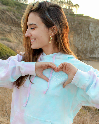 Heart In Koloa Tie-Dyed Hoodie