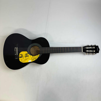 Autographed/Signed Ed Sheeran 39  Black Acoustic Guitar Eyes Closed Music Instrument JSA Holo