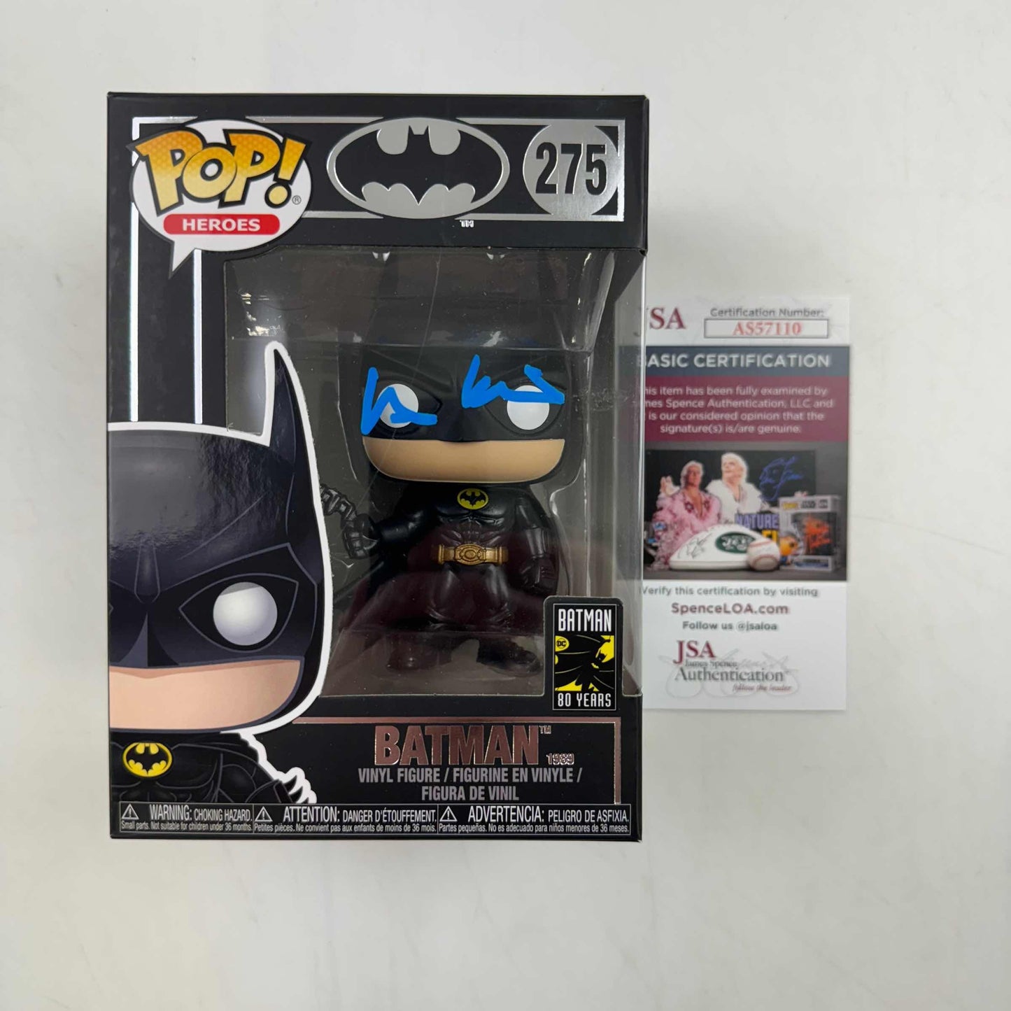 Autographed/Signed Val Kilmer Batman Heros Funko Pop #275 Movie Figurine Toy JSA COA