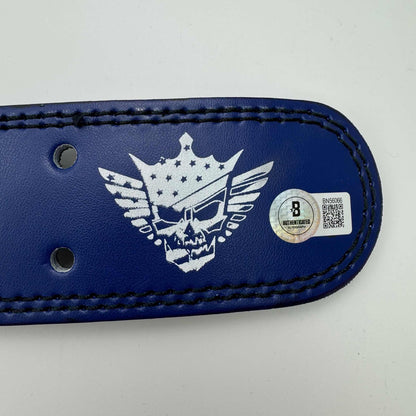 Autographed/Signed Cody Rhodes Blue American Nightmare WWE Wrestling Belt Beckett BAS COA