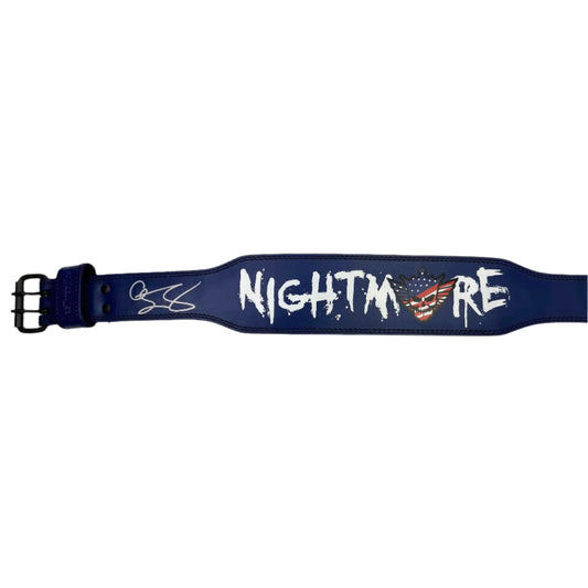 Autographed/Signed Cody Rhodes Blue American Nightmare WWE Wrestling Belt Beckett BAS COA