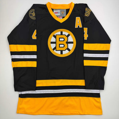 Autographed/Signed Bobby Orr Boston Bruins Black Hockey Jersey Fanatics COA