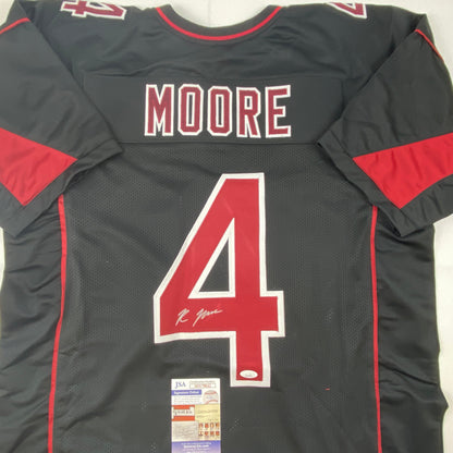 Autographed/Signed Rondale Moore Arizona Black Color Rush Football Jersey JSA COA
