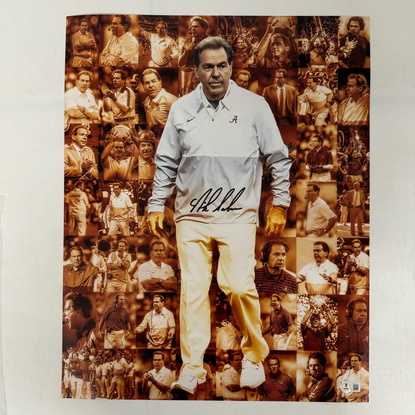 Autographed/Signed Nick Saban Alabama Crimson Tide 16x20 College Football Photo PSA/DNA COA