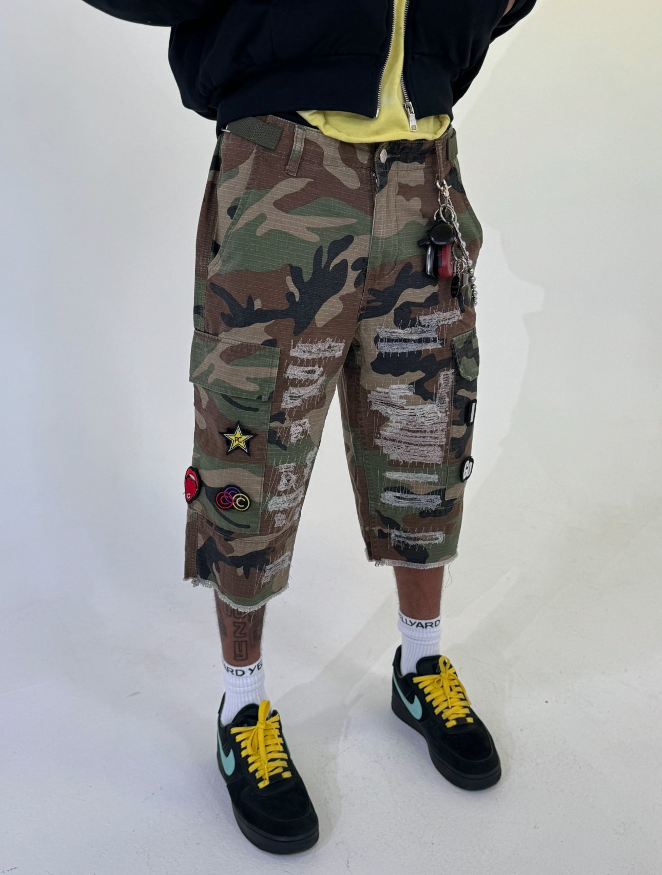 Capri Patch Cargo Shorts