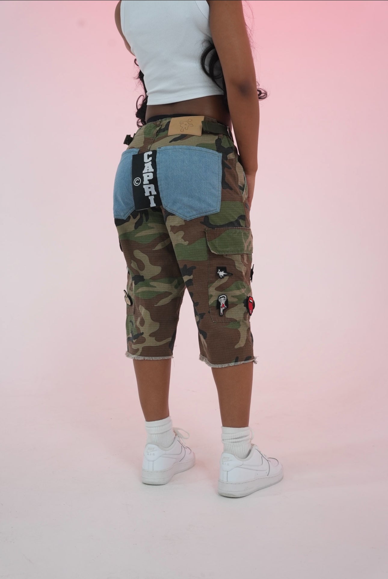 Capri Patch Cargo Shorts