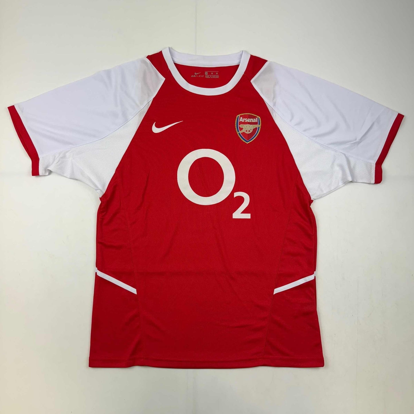 Autographed/Signed Patrick Vieira Arsenal Red Soccer Jersey Beckett BAS COA